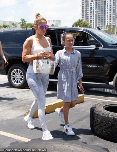 Jennifer Lopez z córką Emmą w Miami