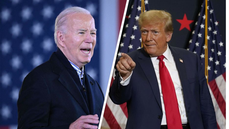 Prezydent Joe Biden / Były prezydent Donald Trump 