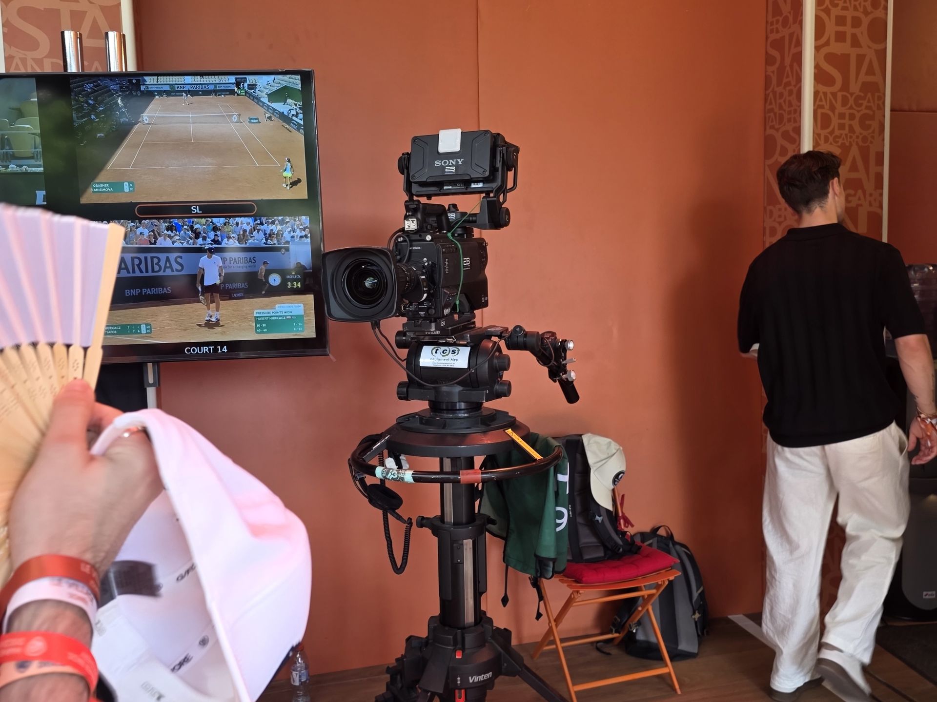 Studio WBD na Roland Garros