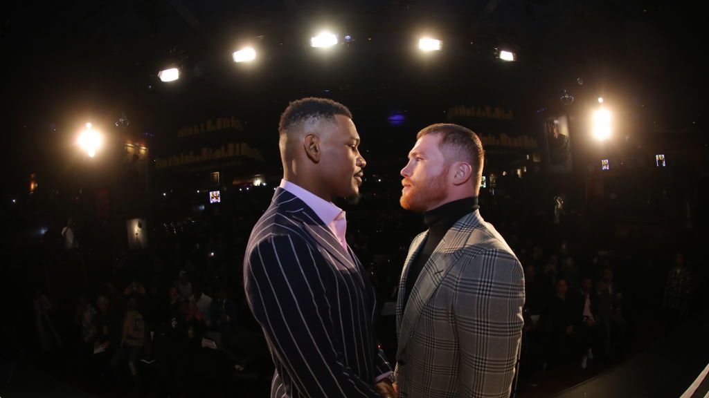 Getty Images / Tom Hogan/Golden Boy / Na zdjęciu od lewej: Daniel Jacobs, Saul Alvarez