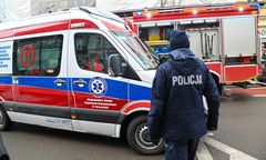 Makabra w Przemyślu. Mężczyzna podpalił się w sądzie