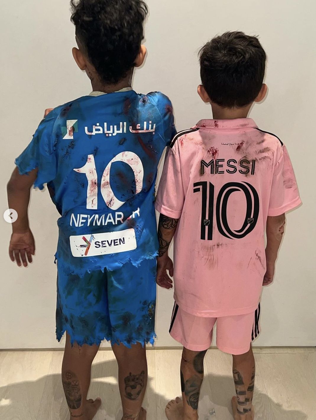 Neymar docenił halloweenowe przebranie siedmioletniego syna Kim Kardashian