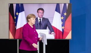 Odmrażanie gospodarki. Kanclerz Angela Merkel i prezydent Francji Emmanuel Macron: 500 mld euro na odbudowę Europy