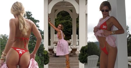 Bella Hadid celebruje okrągłe urodziny w czerwonym mikrobikini z gwiazdką na pupie i "30-stką" na piersi (ZDJĘCIA)