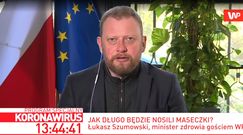 Koronawirus w Polsce. Łukasz Szumowski: "Maseczki zostaną, dopóki będzie z nami wirus"