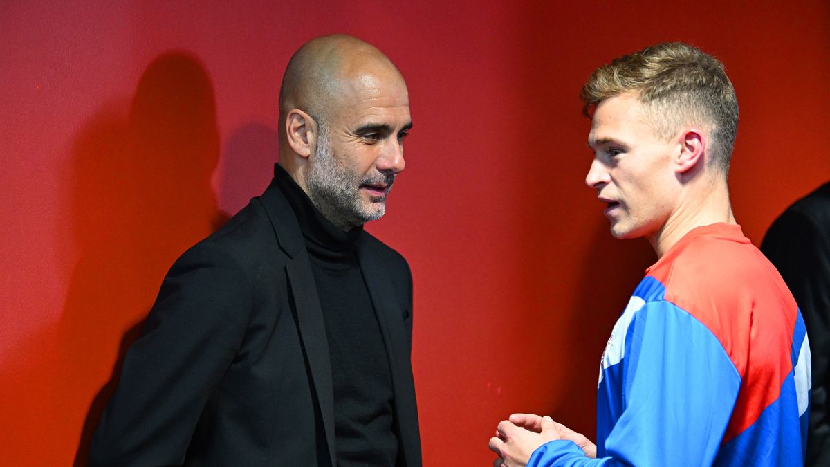 Getty Images / Stuart Franklin - UEFA / Na zdjęciu: Pep Guardiola i Joshua Kimmich mogą znów pracować razem