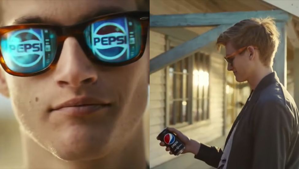 Presley Gerber w reklamie Pepsi w 2018 roku