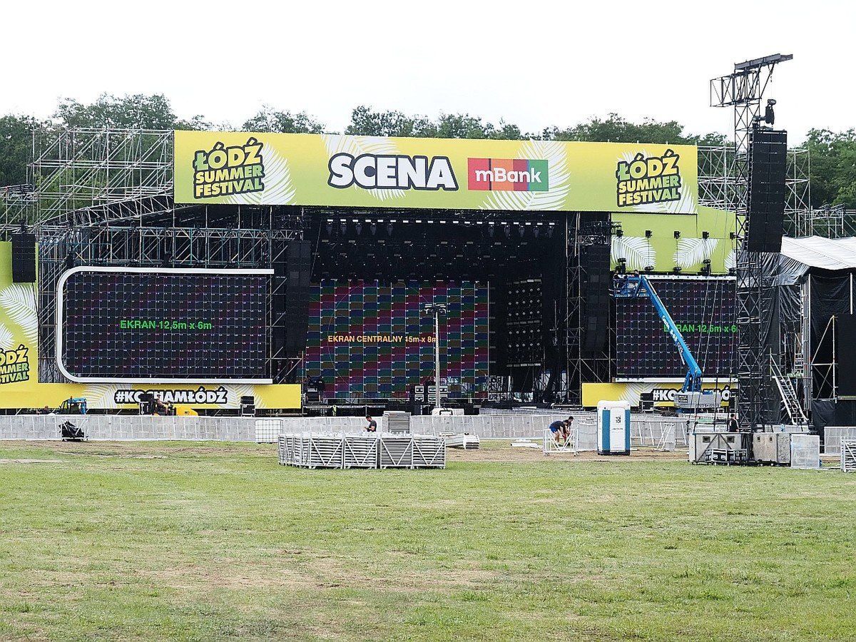 Scena na Łódź Summer Festival 2025 jest już praktycznie gotowa 