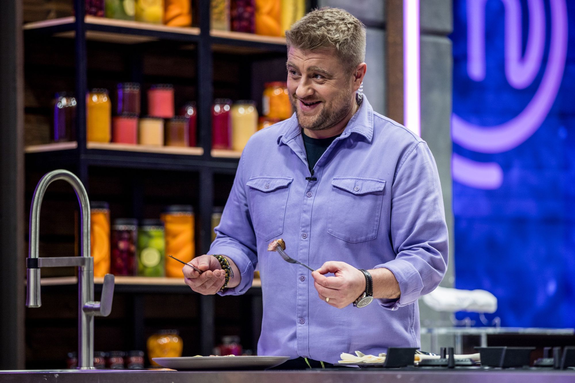 Tomasz Jakubiak na planie "Masterchefa" (2023)