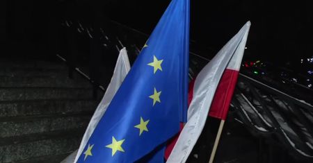 Protest przeciwko represjonowaniu sędziów pod Sądem Rejonowym w Olsztynie