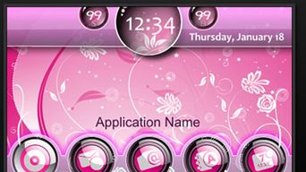 Róż i kwiatki w Blackberry 1