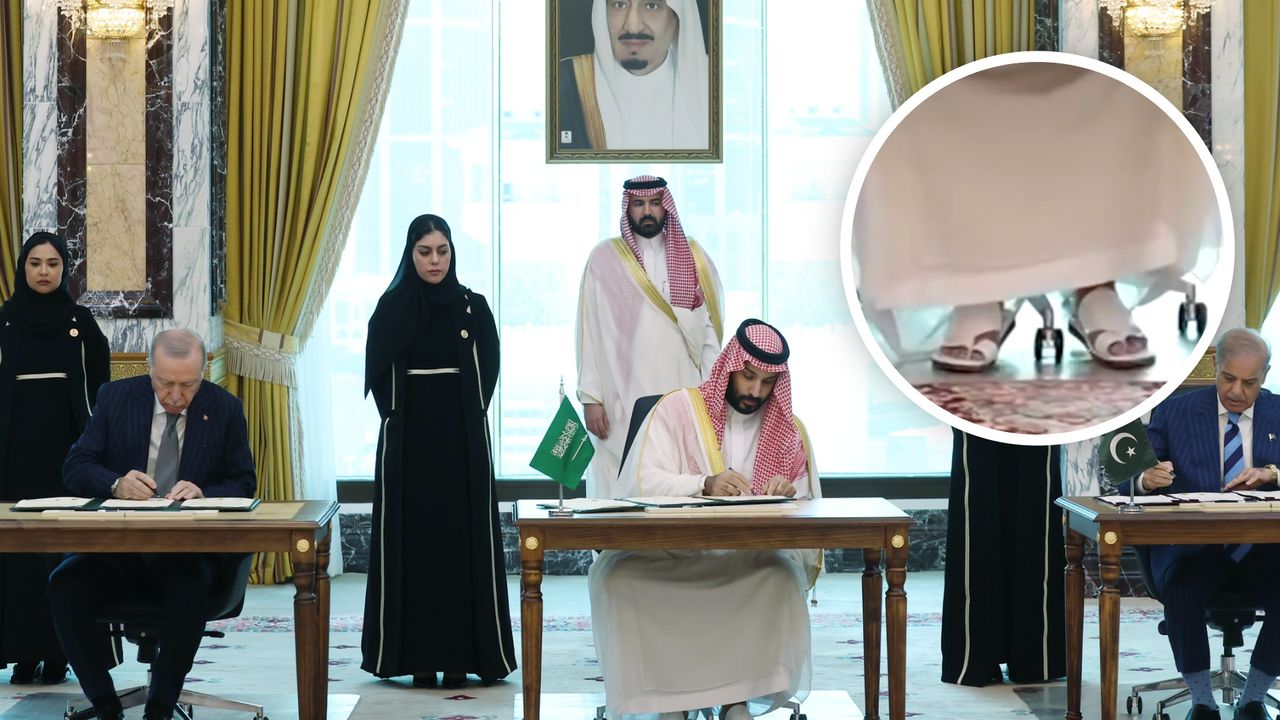 Świat patrzy na stopy księcia Arabii Saudyjskiej. To założył na spotkanie