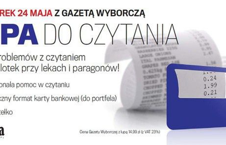 „Gazeta Wyborcza” z lupą za 14,99 zł