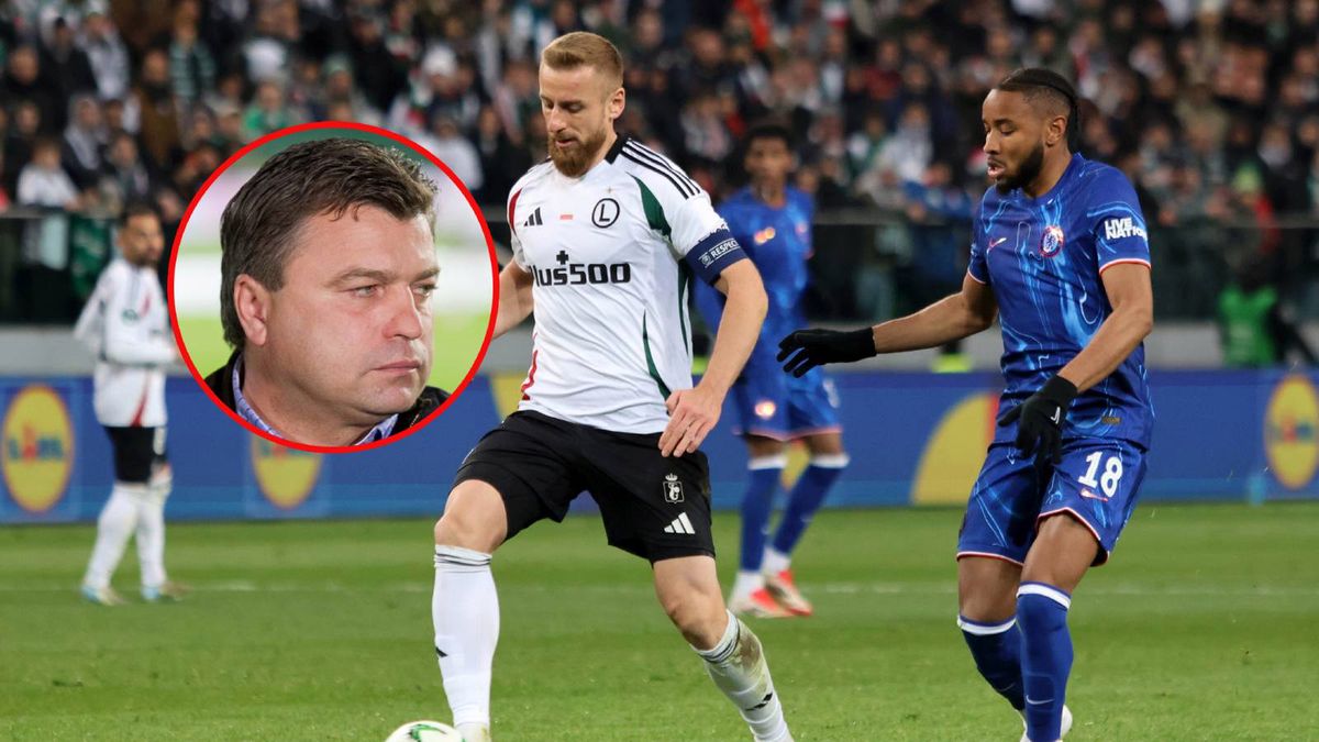 WP SportoweFakty / Paweł Pietranik/Mateusz Czarnecki / Rafał Augustyniak w meczu z Chelsea i Roman Kosecki (w kółku)