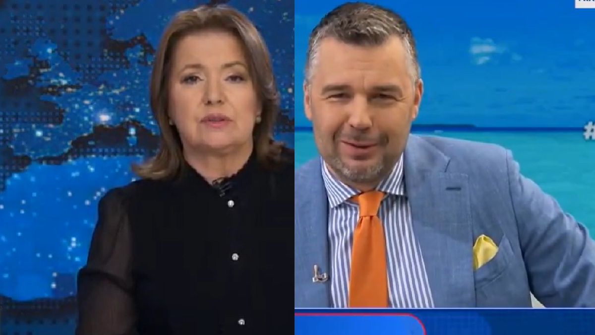 Danuta Holecka i Michał Rachoń