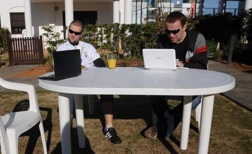 "Mogiel" na zgrupowaniu Legii w Hiszpanii. 