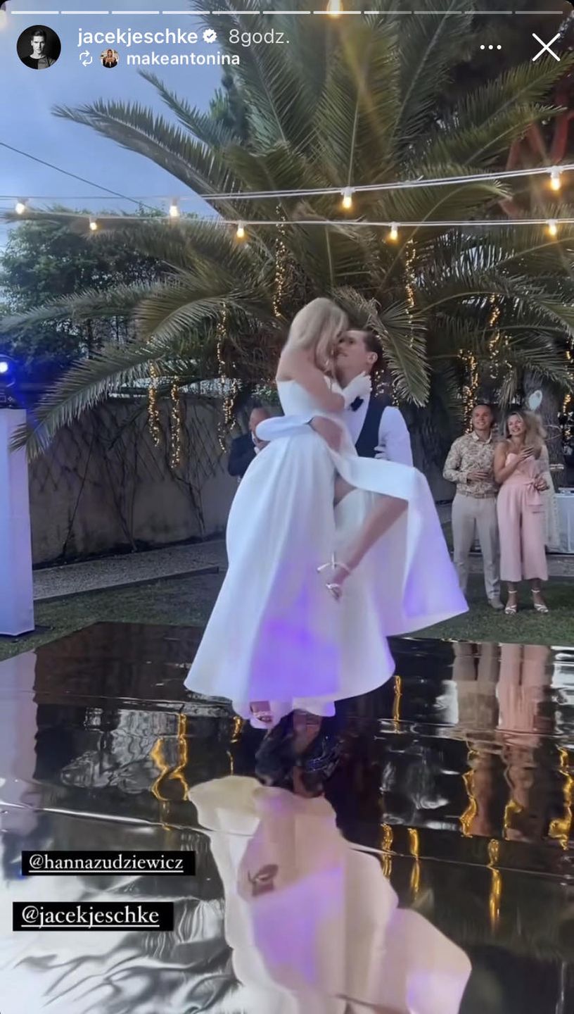 Tak wyglądały ślub i wesele Jacka Jeschke (Instagram)