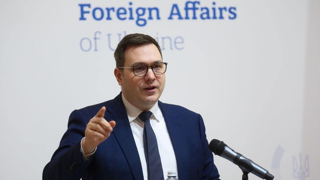 Minister Of Foreign Affairs Of The Czech Republic Jan Lipavský Visits To Ukraine
KYIV, UKRAINE - NOVEMBER 22: Minister of Foreign Affairs of the Czech Republic Jan Lipavský talks during the joint press conference on November 22, 2024 in Kyiv, Ukraine. Minister of Foreign Affairs of the Czech Republic Jan Lipavský arrived in Kyiv by train in the morning. During his visit, the minister wants to find out how Ukrainians are coping with Russian shelling. (Photo by Vitalii Nosach/Global Images Ukraine via Getty Images)
Global Images Ukraine