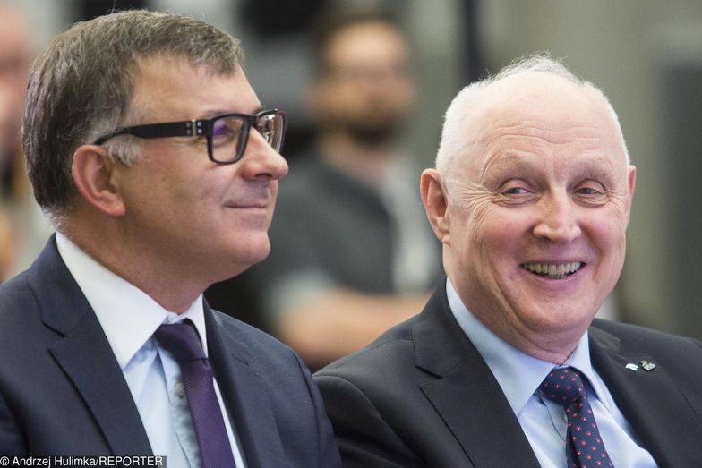 PKO BP zarządzany przez prezesa Zbigniewa Jagiełłę (z lewej), zdystansował na giełdzie PKN Orlen Wojciecha Jasińskiego (z prawej)