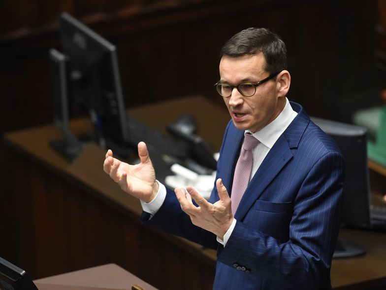 Mateusz Morawiecki podczas pierwszego czytania rządowego projektu ustawy budżetowej na rok 2018