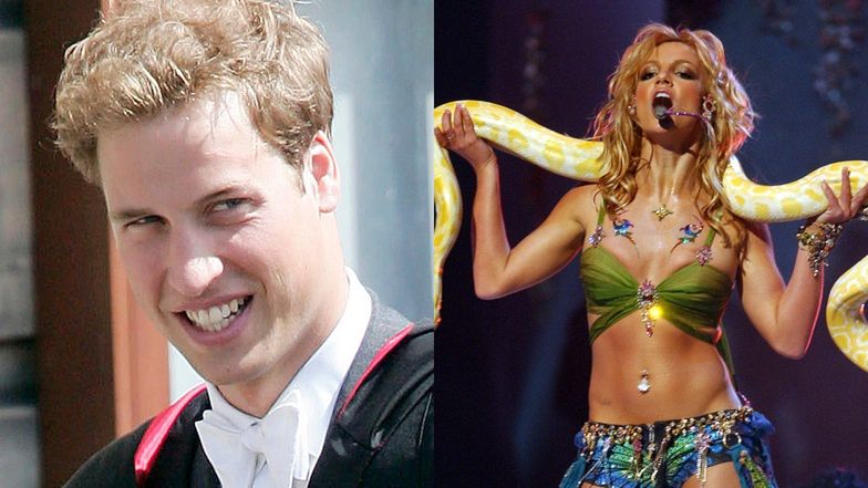 Książę William flirtował w młodości z Britney Spears