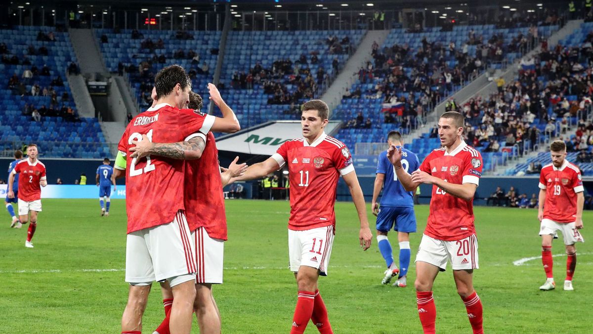 Getty Images / Na zdjęciu: piłkarze reprezentacji Rosji