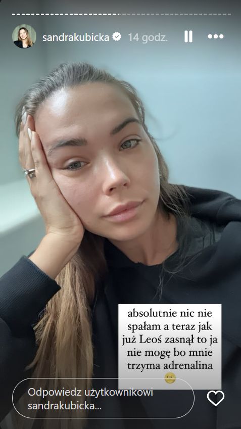 Sandra Kubicka o pobycie syna w szpitalu