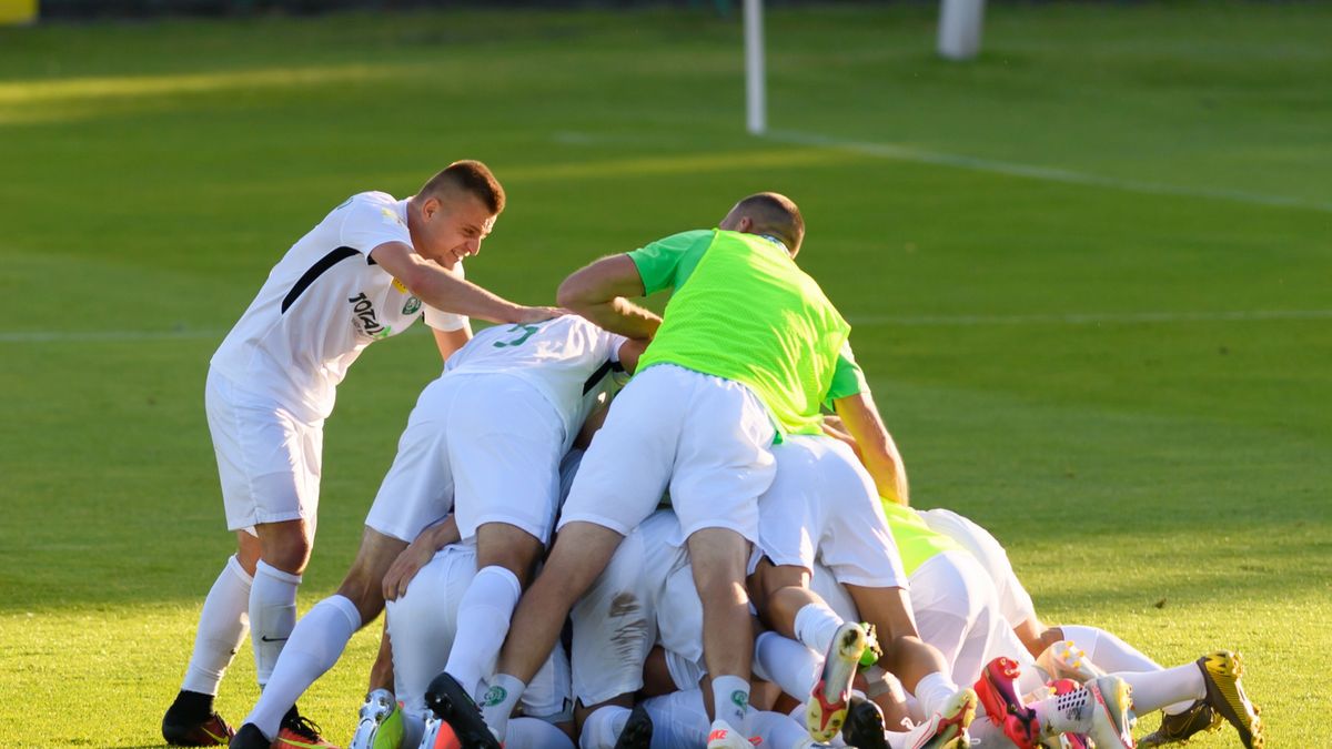 PAP / Jakub Kaczmarczyk / Na zdjęciu: radość zawodników Warty Poznań