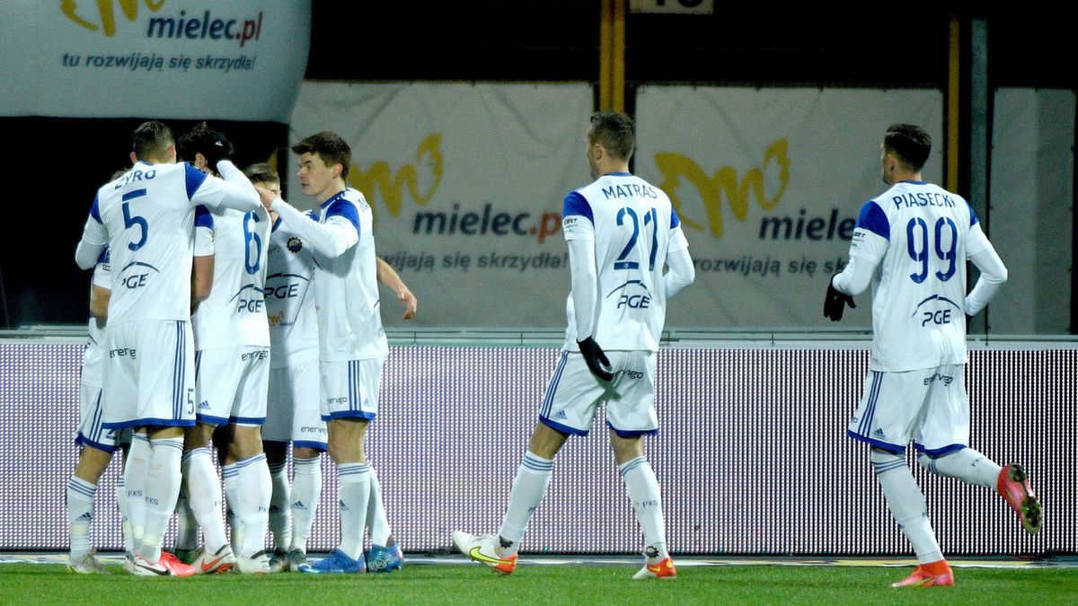 Zdjęcie okładkowe artykułu: PAP / Darek Delmanowicz / Na zdjęciu: piłkarze Stali Mielec cieszą się z gola
