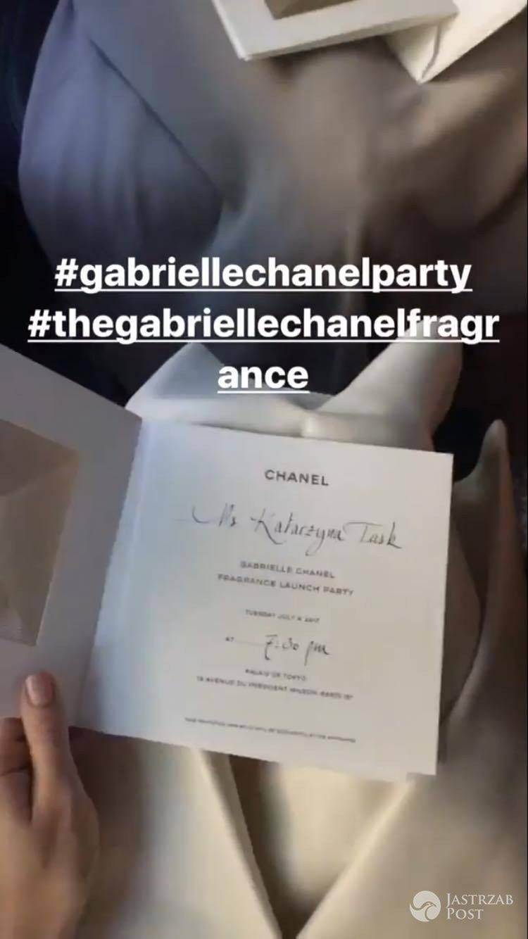 Zaproszenie Kasi Tusk na pokaz Chanel w Paryżu