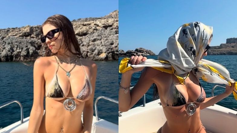 Bambi wygrzewa się w bikini
