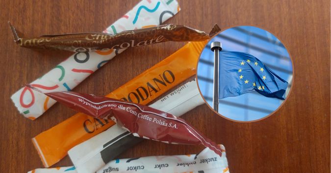 UE zakaże m.in. stosowania jednorazowych saszetek z cukrem