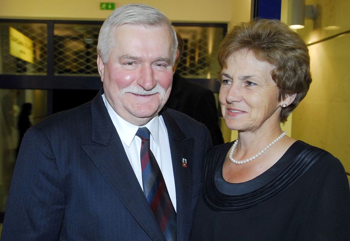 Lech Wałęsa z żoną Danutą, rok 2006
