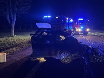 Kolonia Siedliszczki: Czołowe zderzenie audi i autokaru. Kierujący osobówką zginął na miejscu