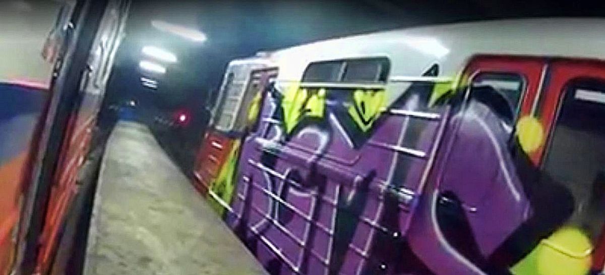 Policja ujęła w metrze kolejnego „grafficiarza”