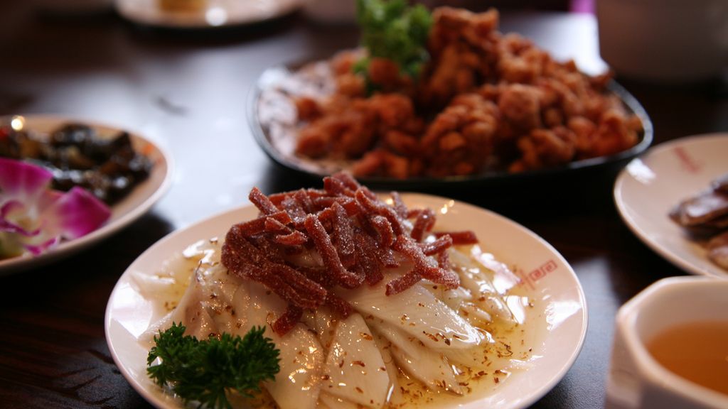 Pochrzyn chiński gotowany na parze z dodatkiem soli