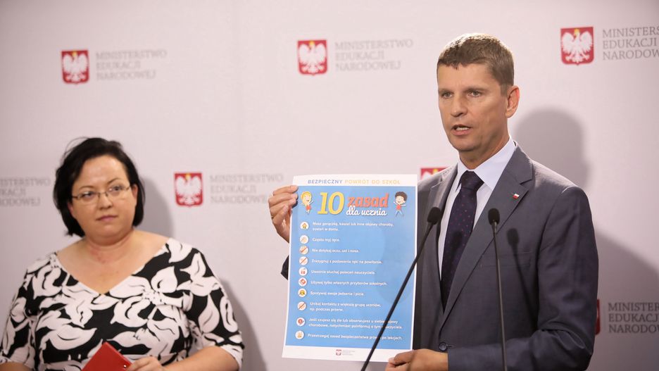 Wspólna konferencja prasowa MEN i GIS