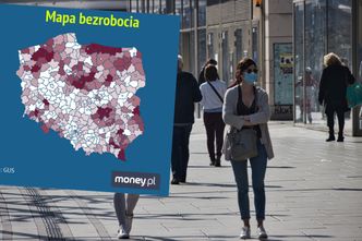 Mapa bezrobocia. Rekord padł na Mazowszu