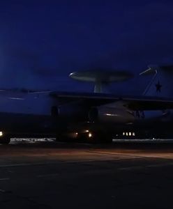 Rosyjski AWACS zniszczony? Białoruska telewizja pokazuje nagranie