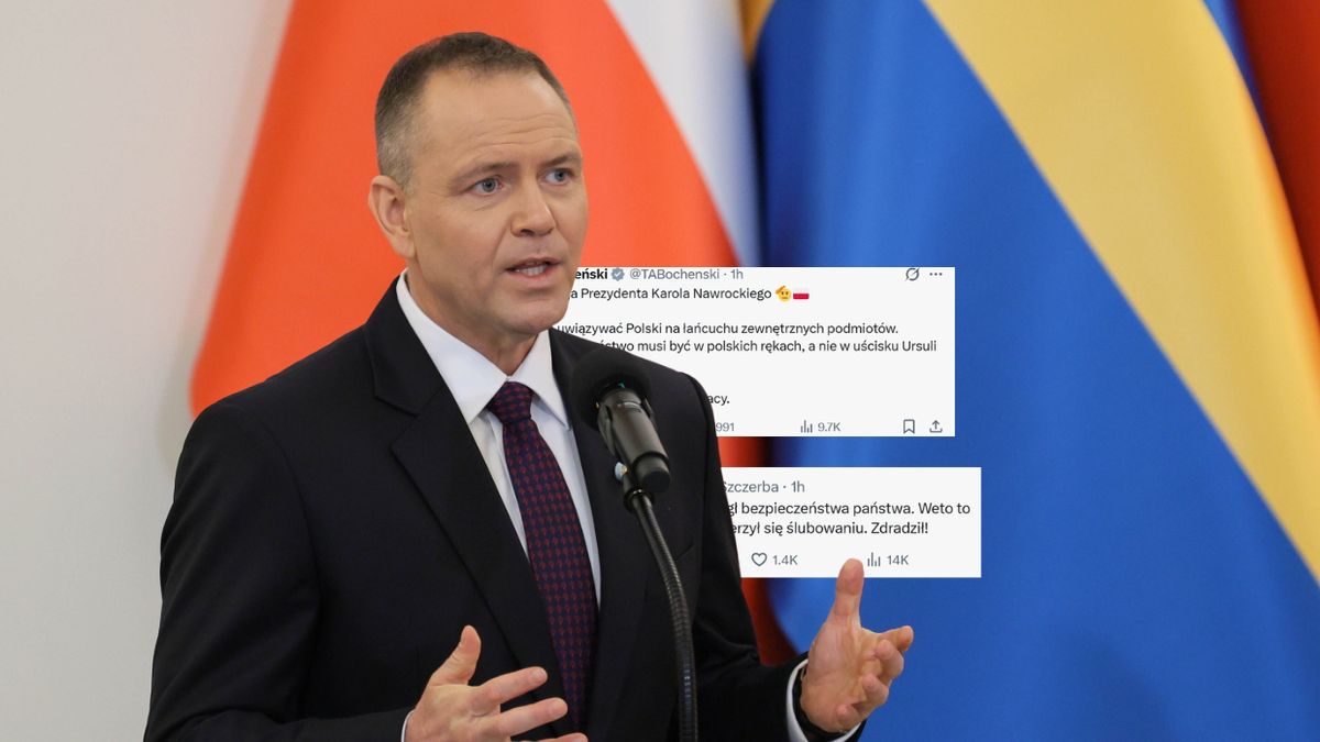 Lawina komentarzy po wecie Nawrockiego.