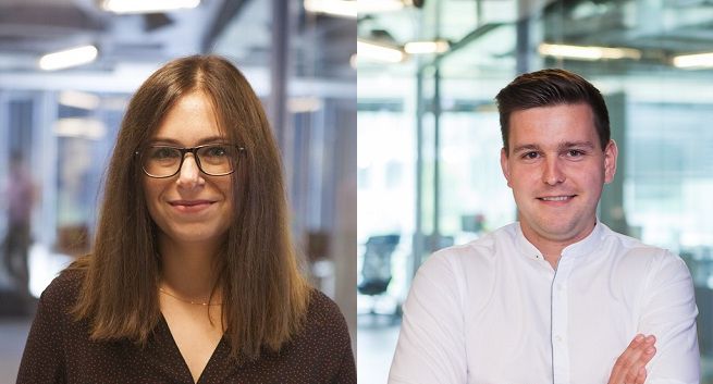 Katarzyna Kaczanowska i Bartosz Kłus w agencji Artegence