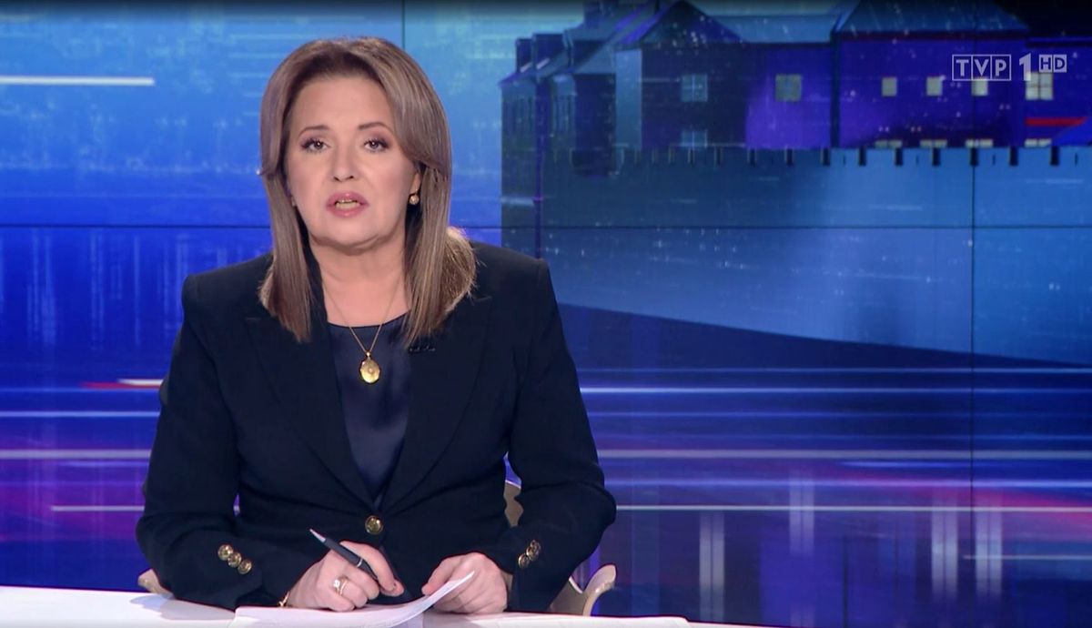  Główne wydanie "Wiadomości" prowadziła w czwartek Danuta Holecka