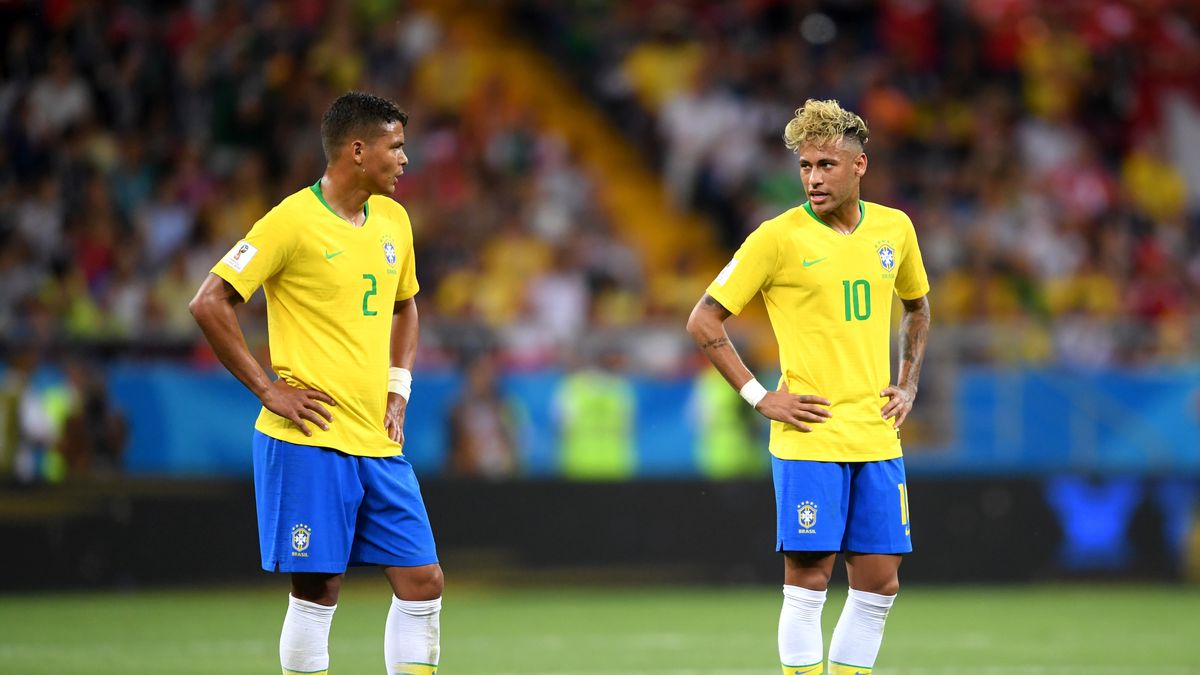 Thiago Silva (po lewej) i Neymar (po prawej)