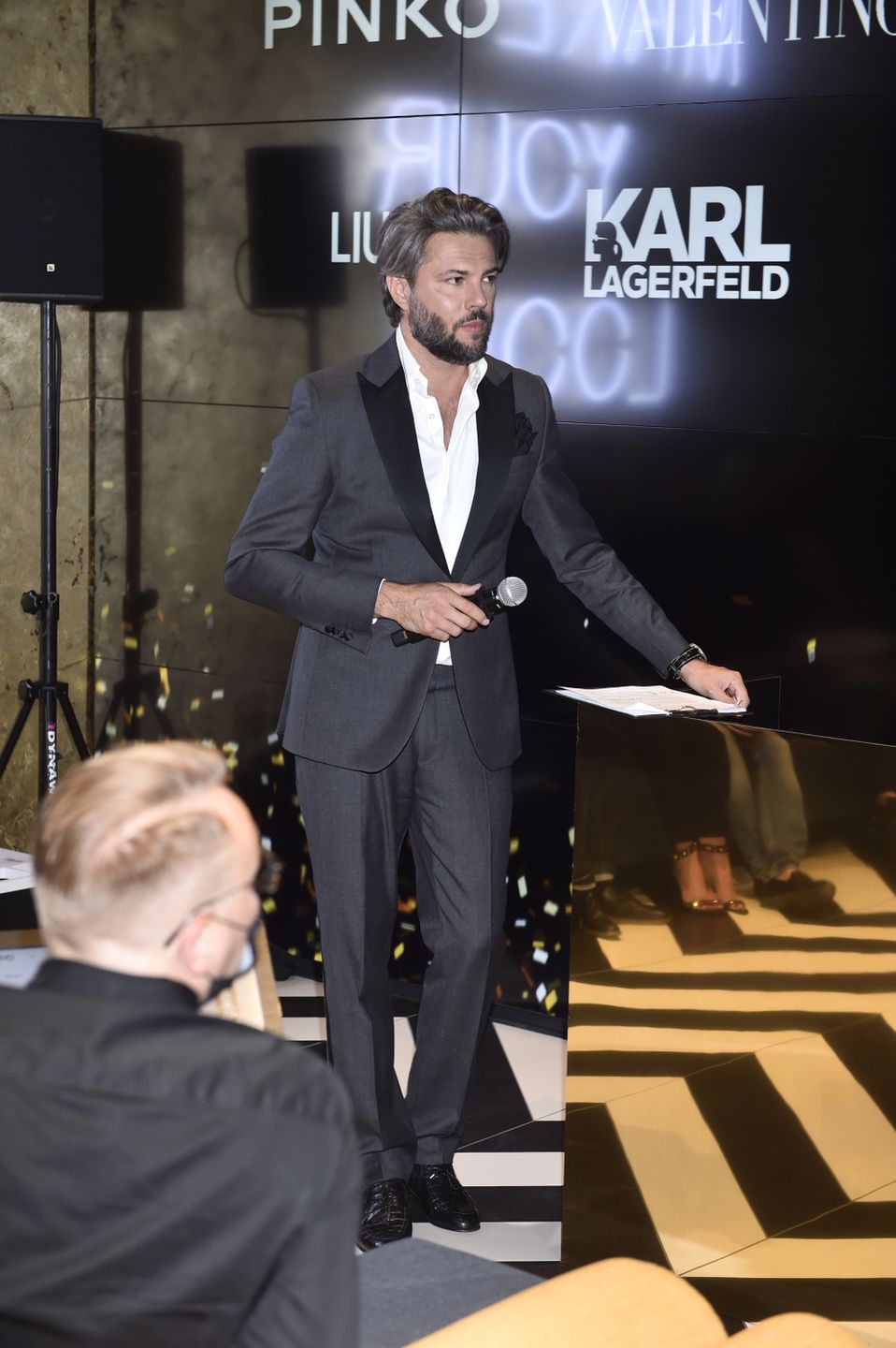 Olivier Janiak na imprezie butiku online