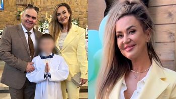 Odziana w kanarkowy garnitur Agnieszka Kotońska świętuje u boku męża komunię WNUKA. "Wyglądasz przepięknie" (FOTO)