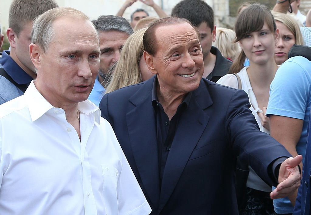 Silvio Berlusconi z wizytą u "wujaszka" Putina na Krymie (Photo by Sasha Mordovets/Getty Images)
Sasha Mordovets