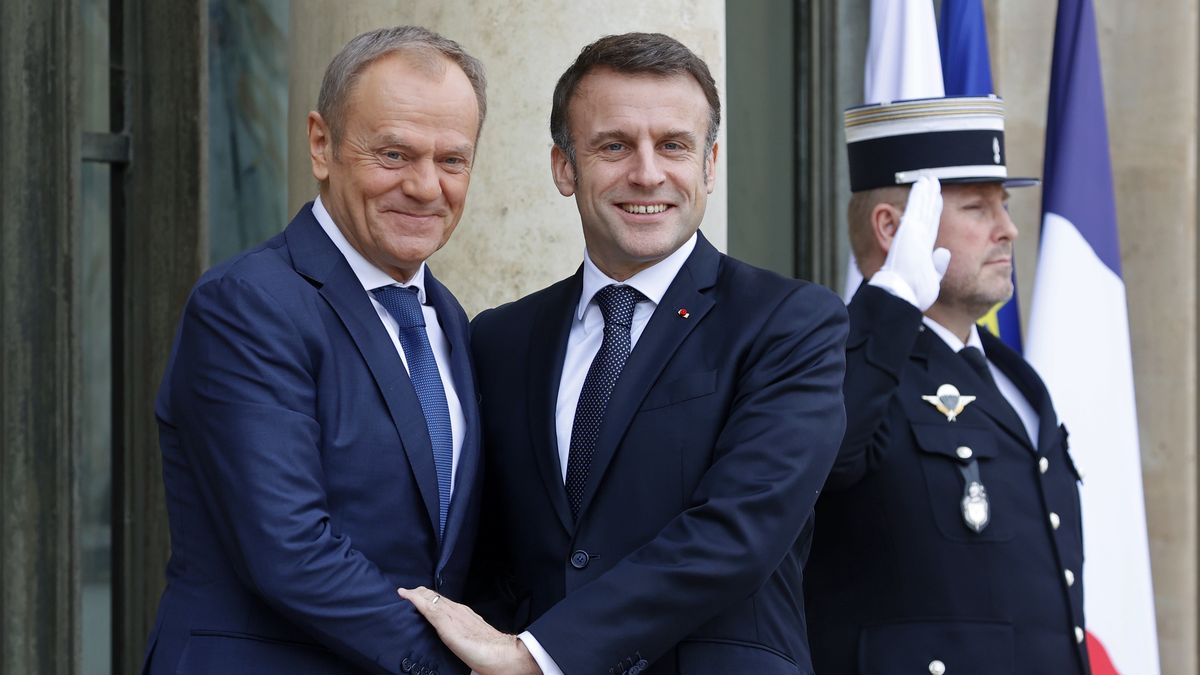 Donald Tusk, Emmanuel Macron