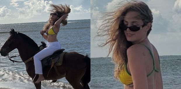 Wiktoria Gąsiewska w bikini i na koniu ZDENERWOWAŁA internautów: "Promowanie takiej rozrywki to KATASTROFA" (FOTO)