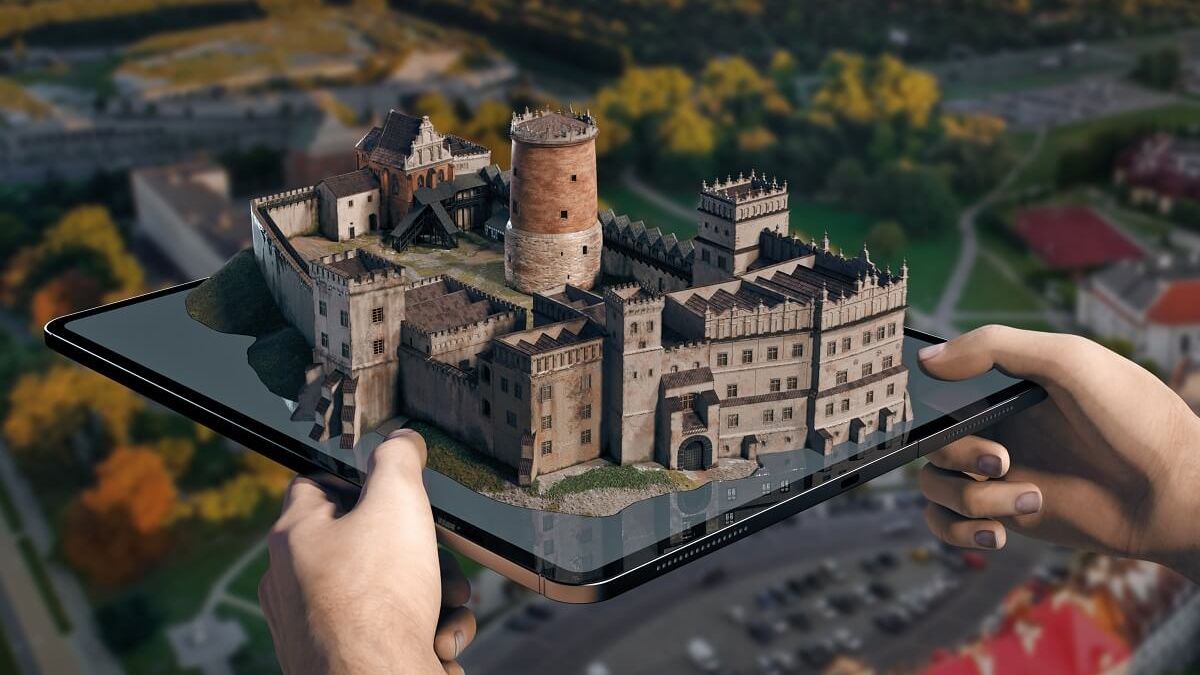 makieta 3d zamek Lubelski. Rozszerzona rzeczywistość