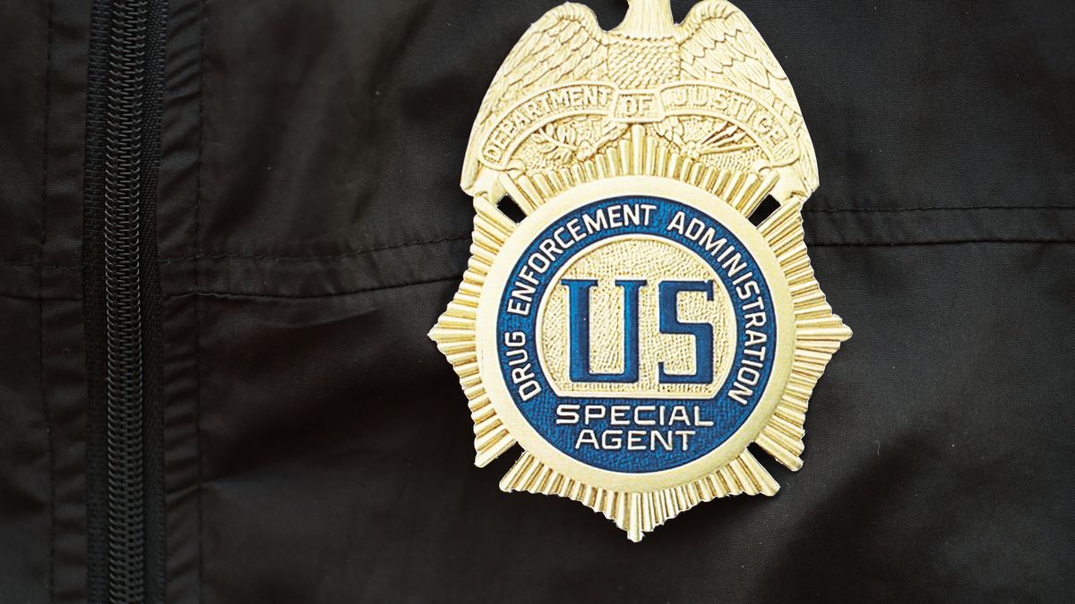 KYIV, UKRAINE - MARCH 9, 2024 US DEA Special Agent badge on black jacket uniformKYIV, UKRAINE - MARCH 9, 2024 US DEA Special Agent badge on black jacket uniform close updea, police, drug enforcement, special agent, badge, pin, ensign, chevron, patch, medal, logo, sign, signage, seal, icon, emblem, coat of arms, department, branch, agency, dept, bureau, us, symbol, usa, united states, america, united, states, service, government, gov, defense, order, federal, state, county, jurisdiction, cop, legal, black, jacket, clothes, shirt, sweater, coat, clothing, chest, form, body, dea, police, drug enforcement, special agent, badge, pin, ensign, chevron, patch, medal, logo, sign, signage, seal, icon, emblem, coat of arms, department, branch, agency, dept, bureau, us, symbol, usa, united states, america, united, states, service, government, gov, defense, order, federal, state, county, jurisdiction, cop, legal, black, jacket, clothes, shirt, sweater, coat, clothing, chest, form, body
